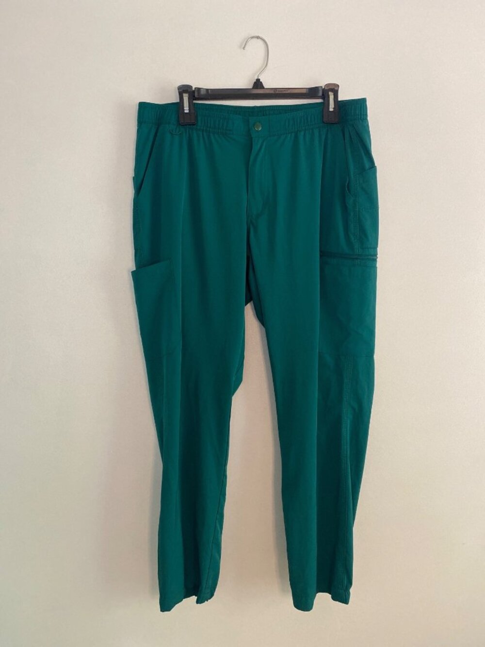 Carhartt Women’s Teal Jogger Style Scrub Pants With Pockets Size L Short